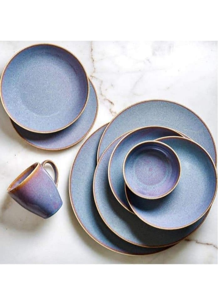 Rosa By Fathy Mahmoud Porcalin Dinner Set 30 Piece -Rosa FM -azour model - Image 1